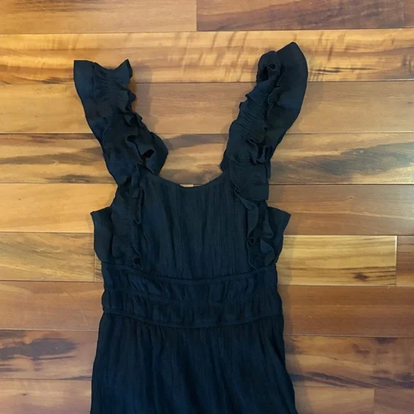 Kismet Black Ruffled Maxi Dress - Picture 5 of 9